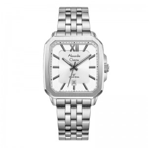 Alexandre Christie AC 8704 Silver White Man MDBSSSL